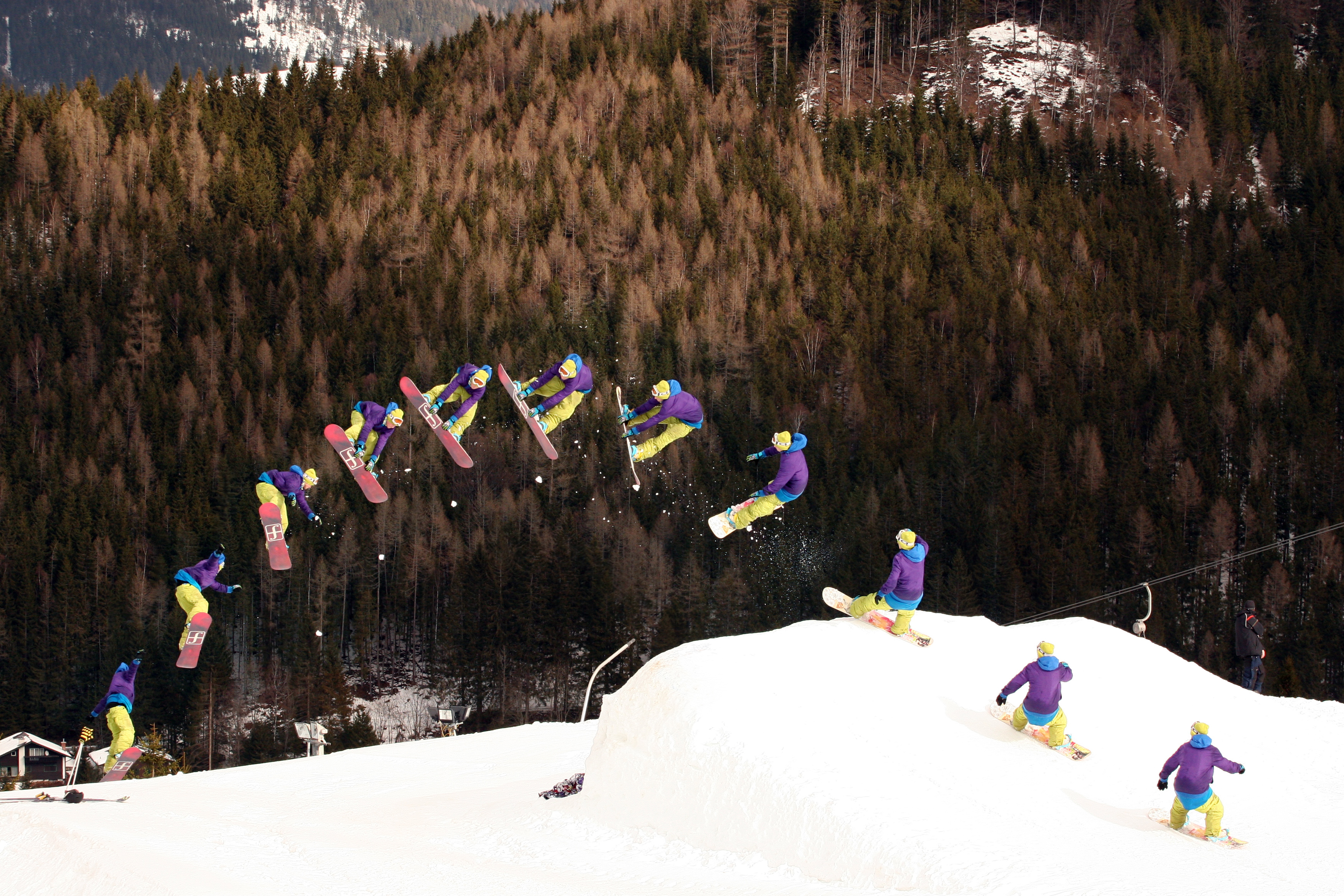 Snowboard fs 3 stall