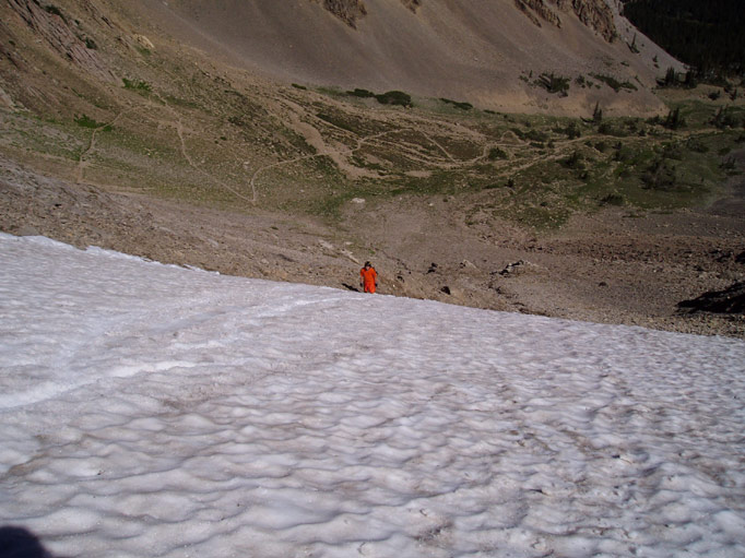 Snowfield on Sacajawea and...an escaped convict?