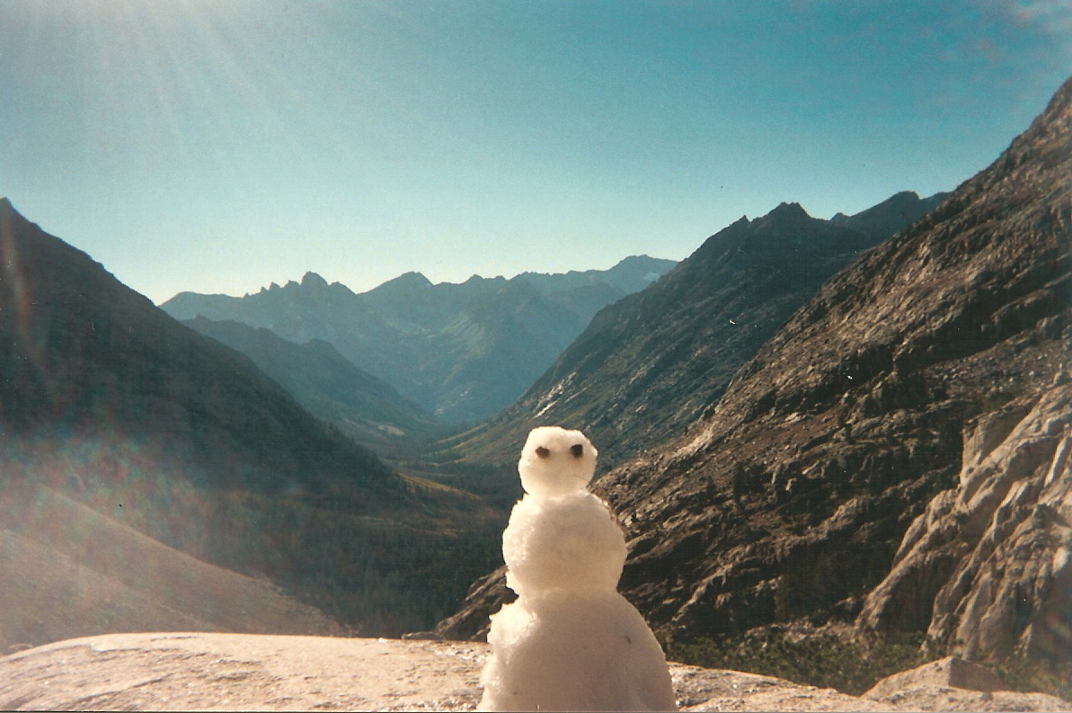 Snowman in september