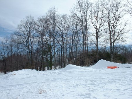 snowmobile tow in jump...