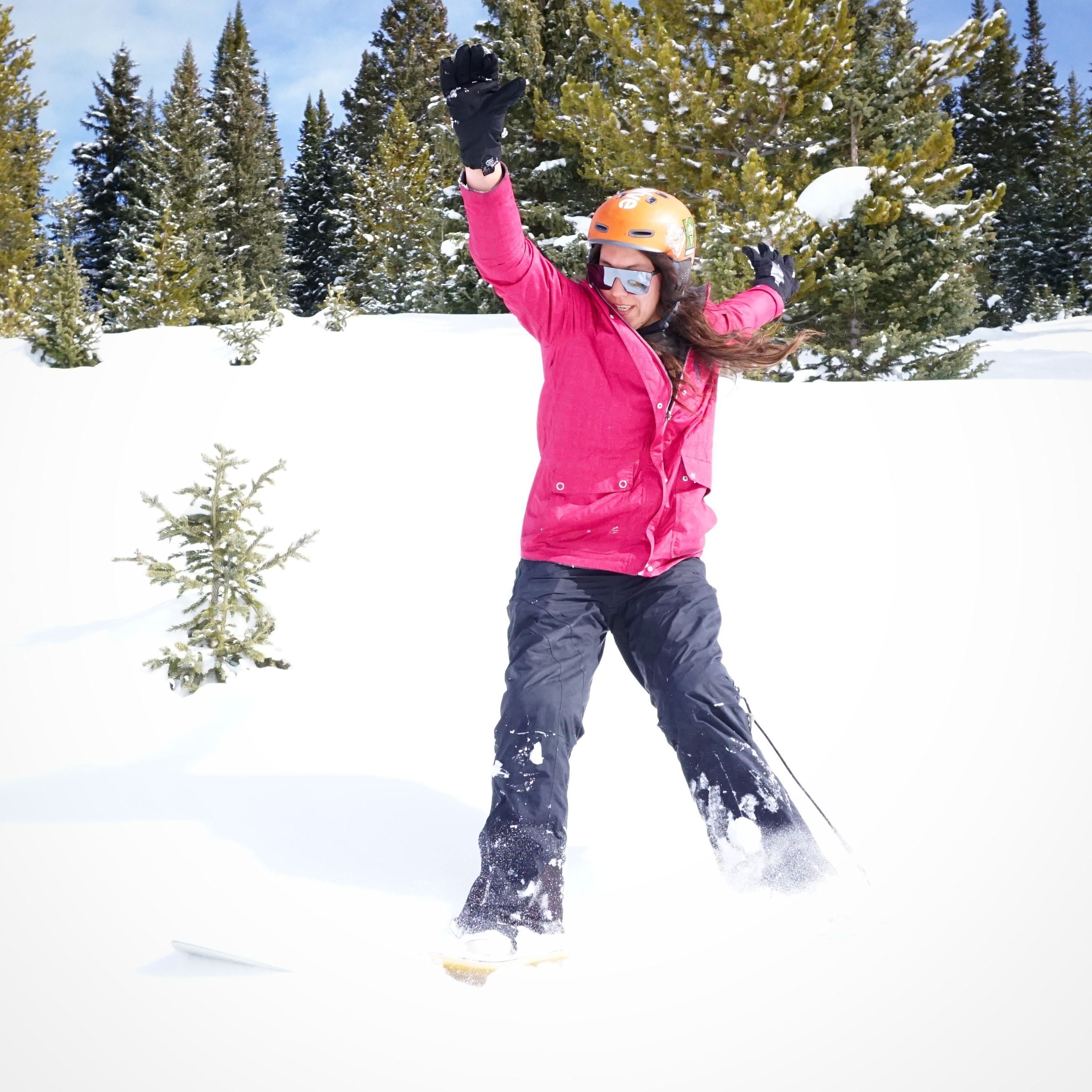 Snowskating Vail Pass