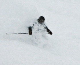 Solitude first tracks... 18 inches of new pow!