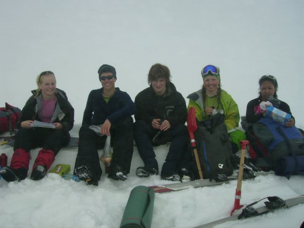 Some great guys on a trip in the winter mountains