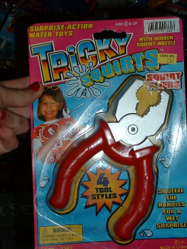 some kind of squirt gun!