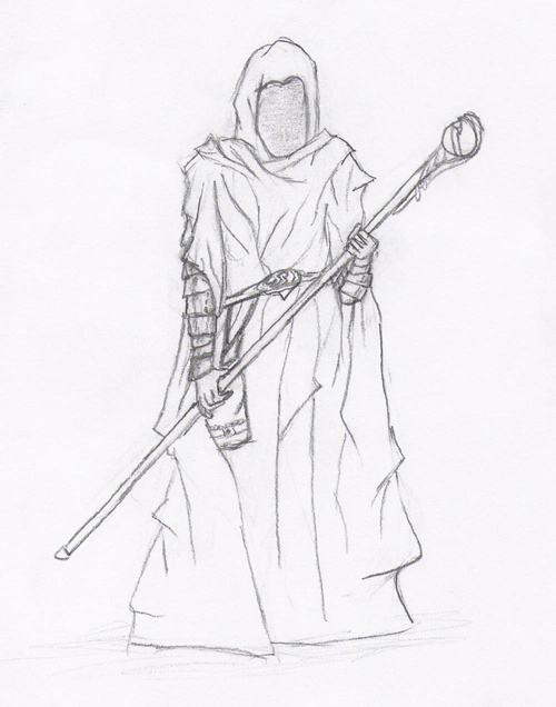 Some mage type guy I drew when I was bored.