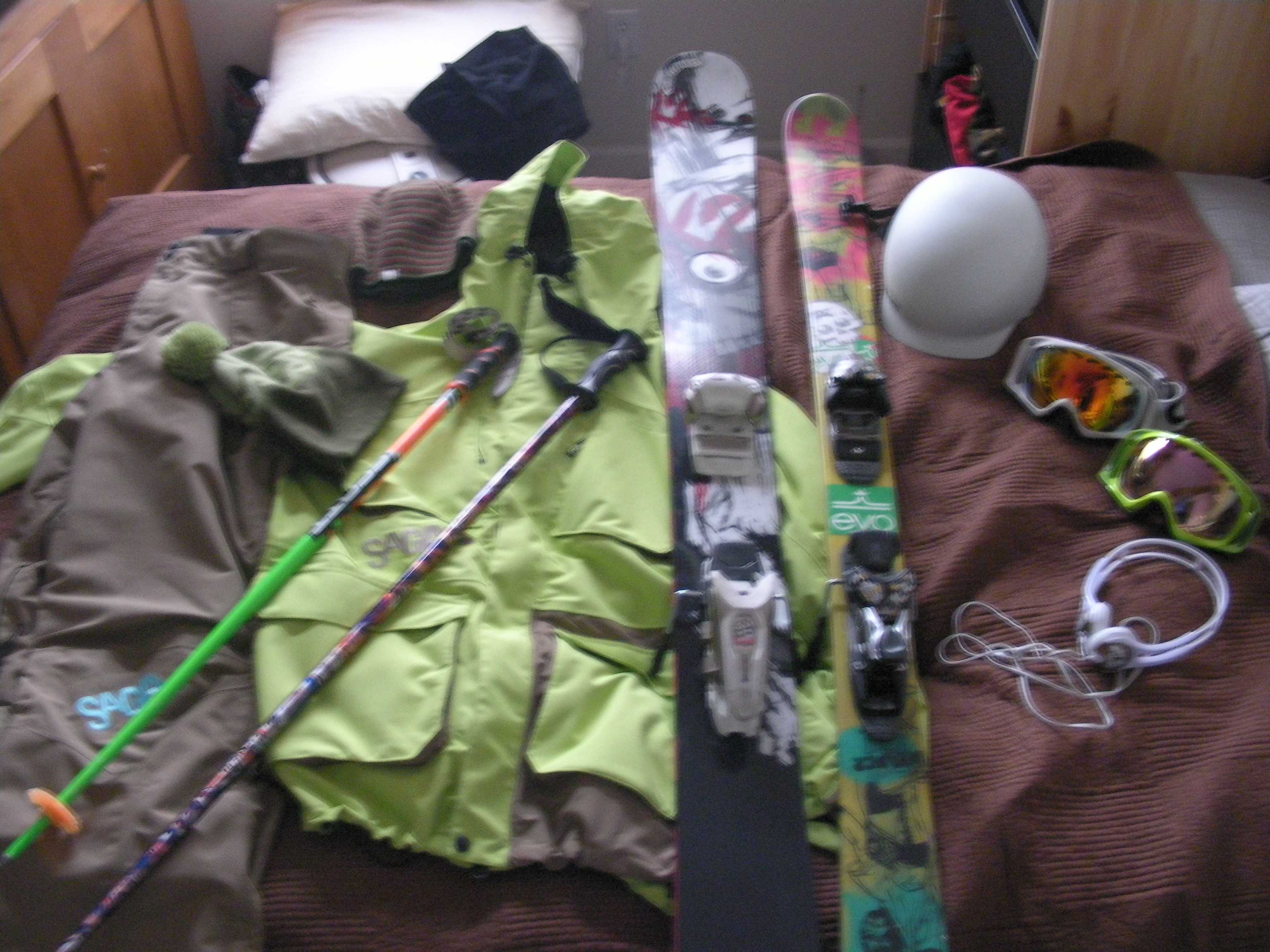 Some new gear and some old gear waiting for next season