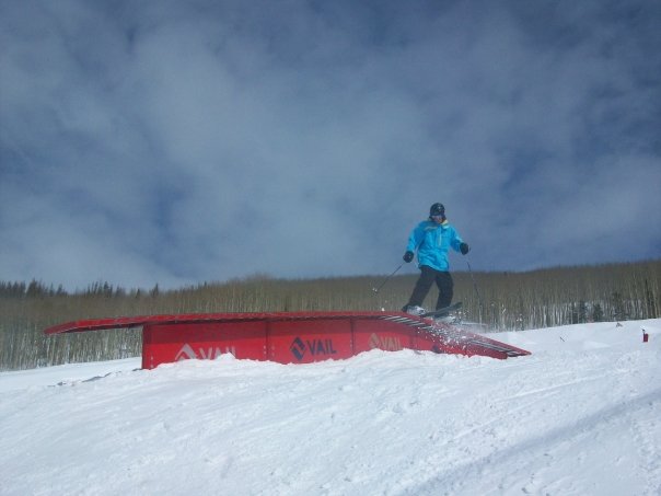 Somehow skiing park when theres so much pow