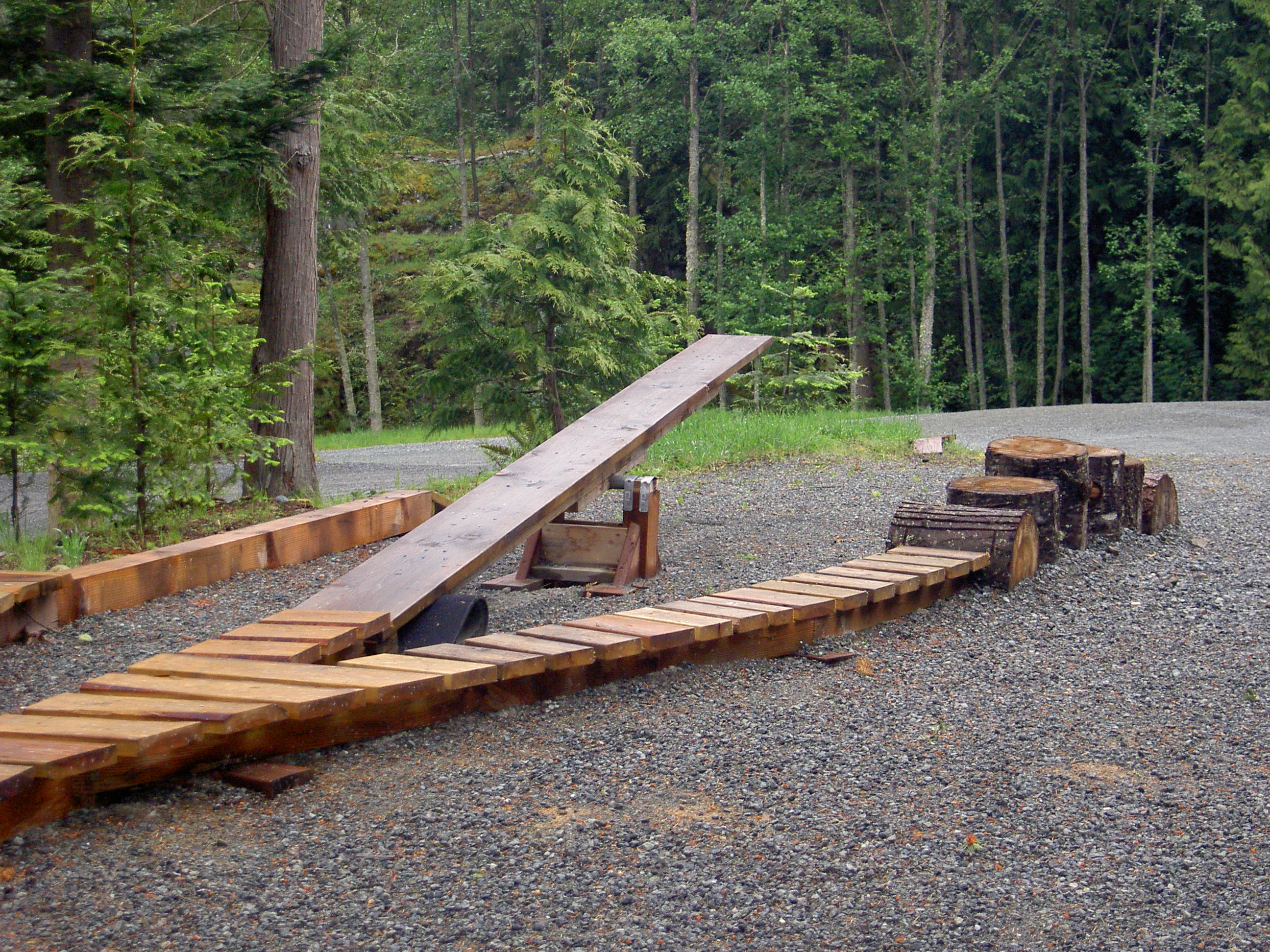 Sometimes my dad builds courses and i hurt myself...