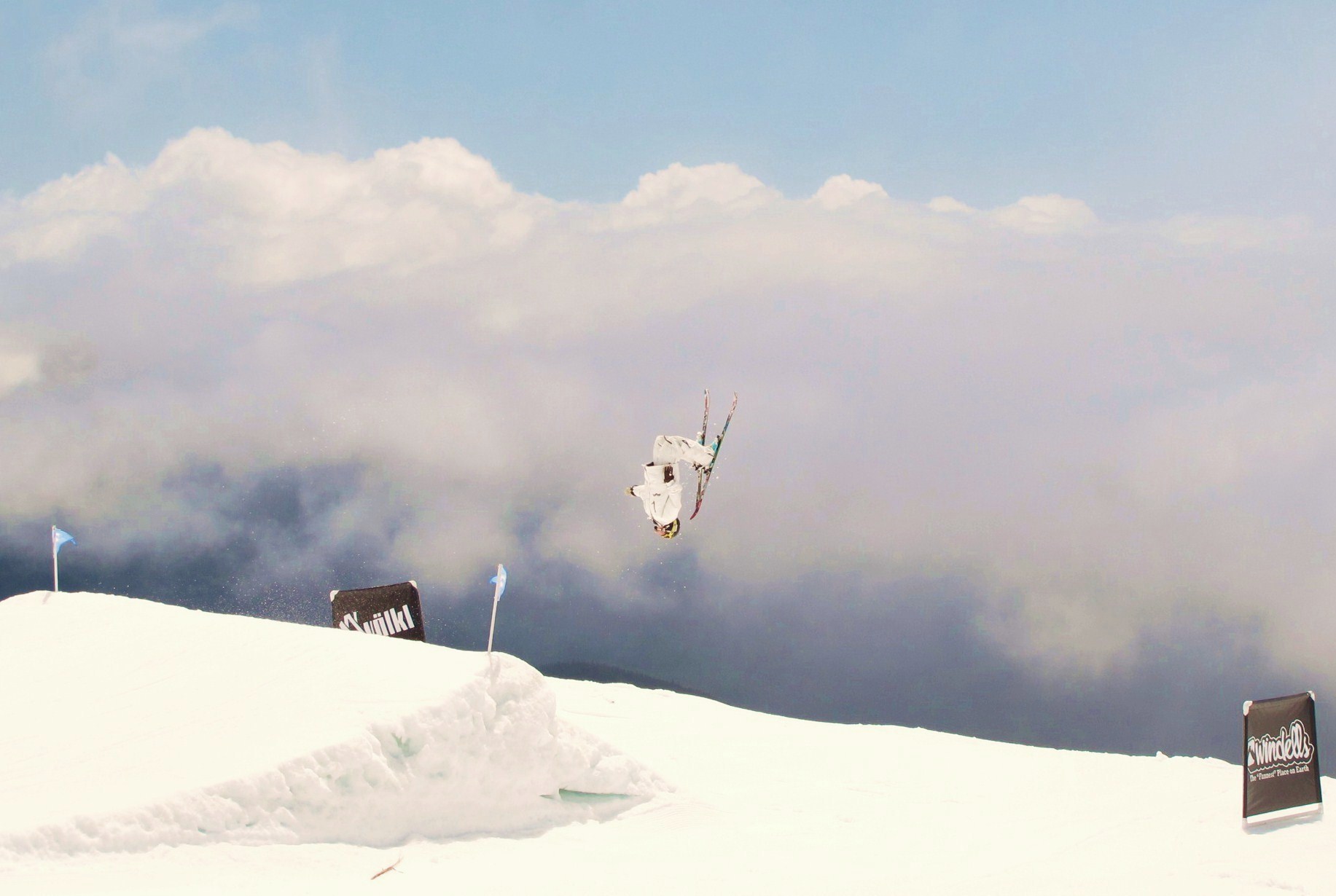 Son Kyle above the clouds