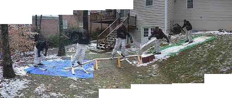 Sorry about bad quality, this is "snow" from the ice storm we had