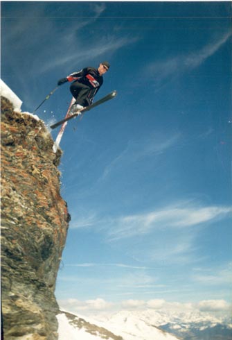 Sort of stepped off this cliff... landing hurt!