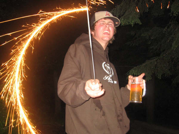 Sparklers are fun!!!