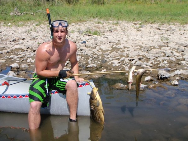 Spear fishing on the Jefferson