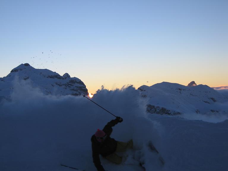 Spray in powder @ sunset