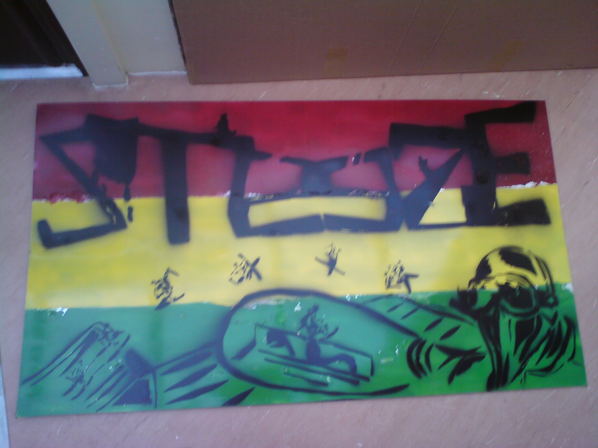 Spraypaint i made for art class