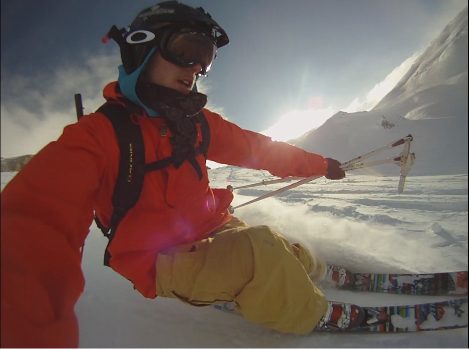 St Sorlin (FRA) handcam powder skiing