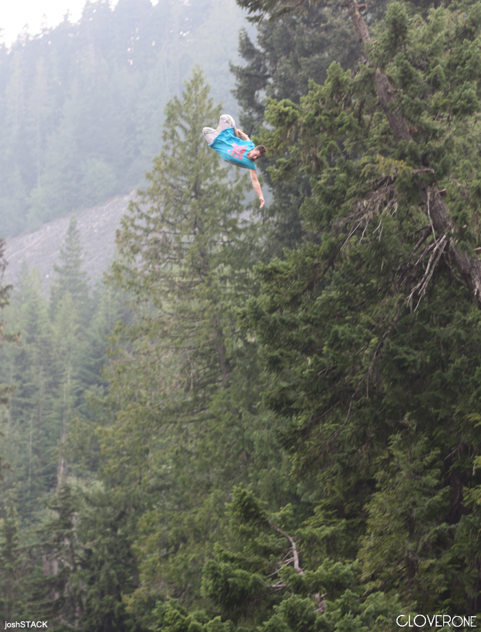 Stack rodeo tree drop.