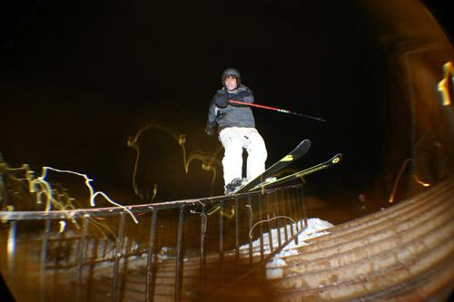 staircase rail at University of Colorado boulder