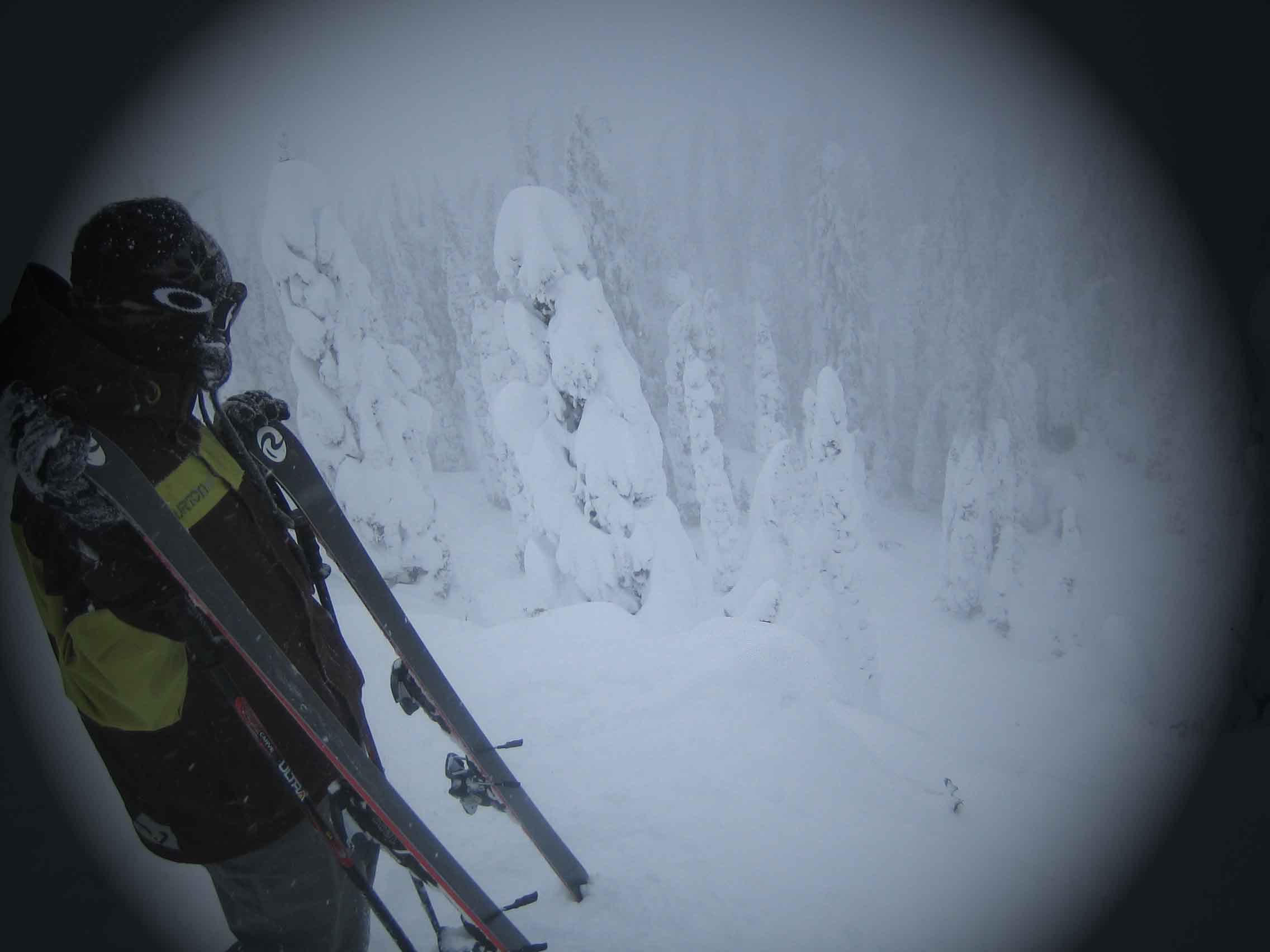 standing on powder drop