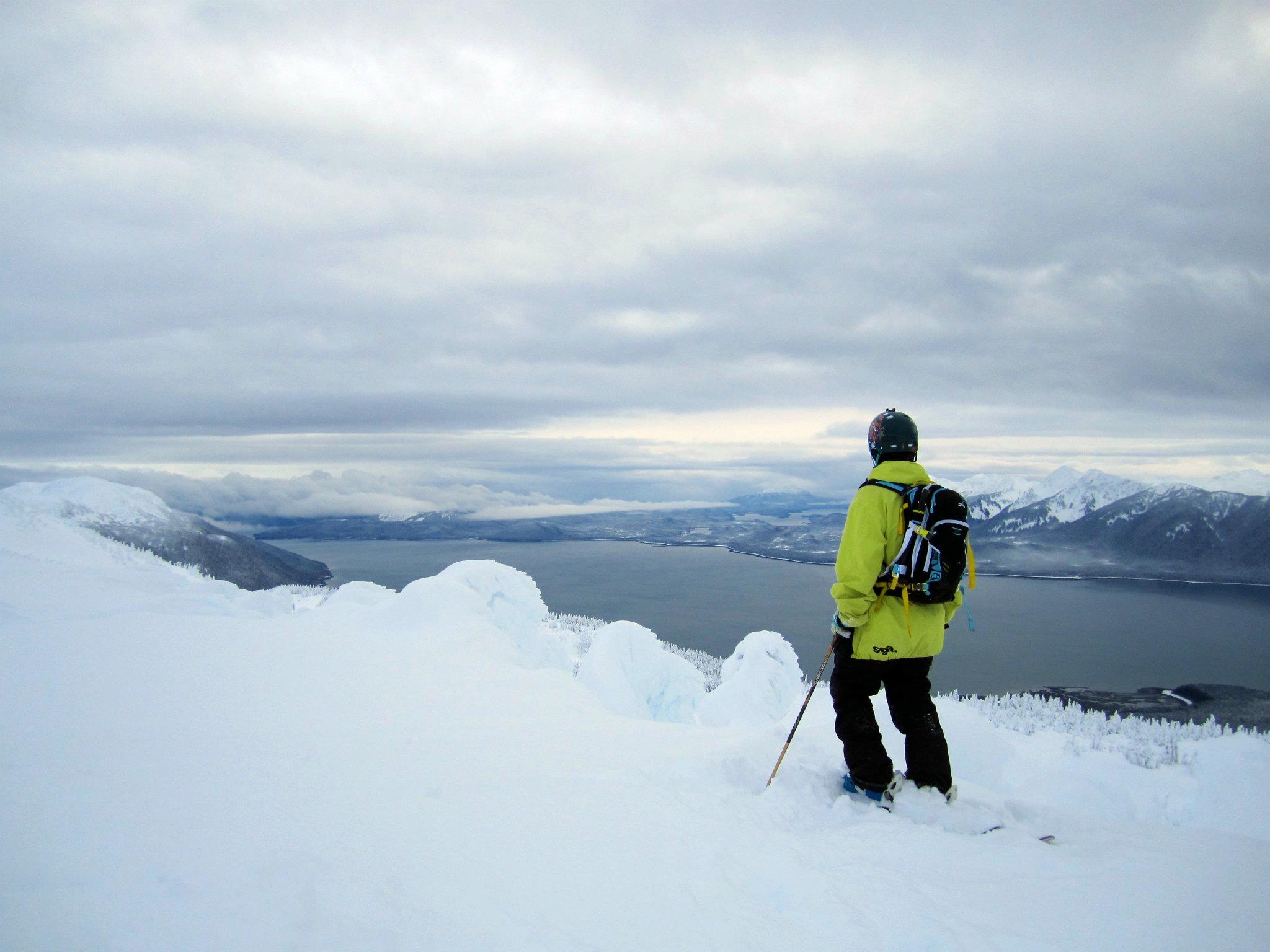 standing on top of the ridge