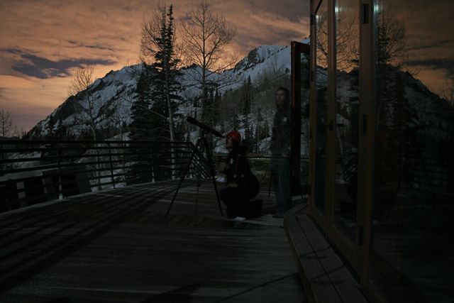 Star gazing high in the mountains