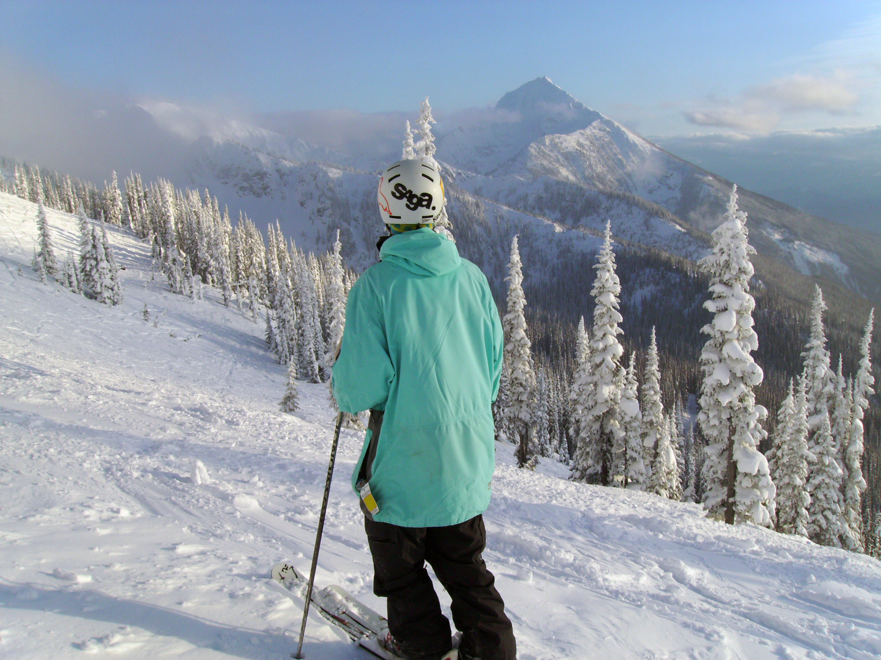 Staring at a mountain