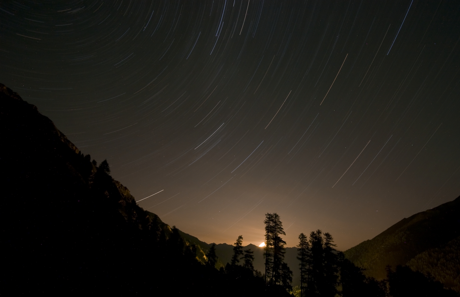 Stars in progress and the uprising moon