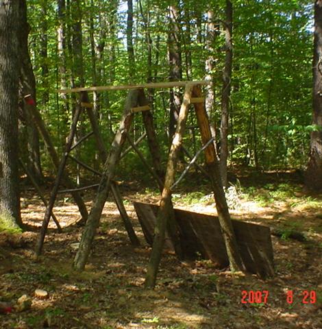 Start of backyard Aframe