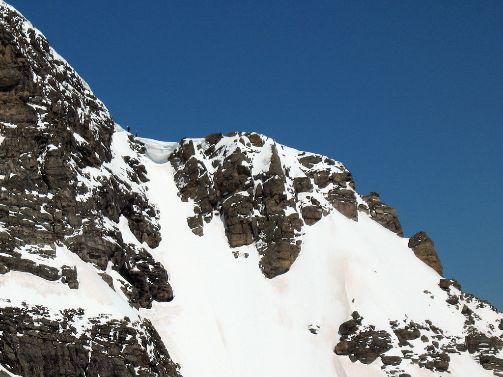 STEEP skiing off Super Star Couloir