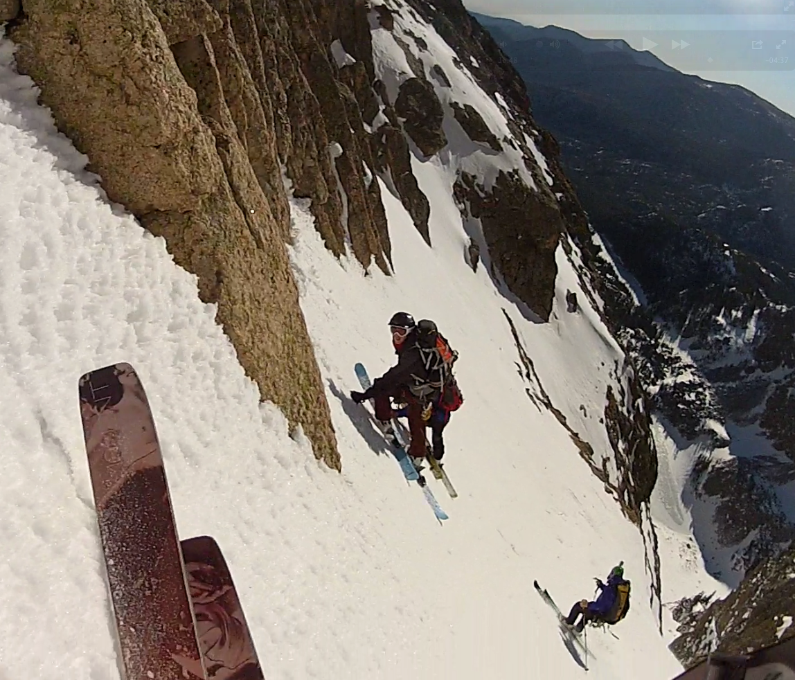 Steep Turns down Dragon's Tail Couloir