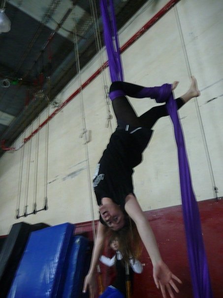 Step 3...pain!! hanging from my bruise/leg