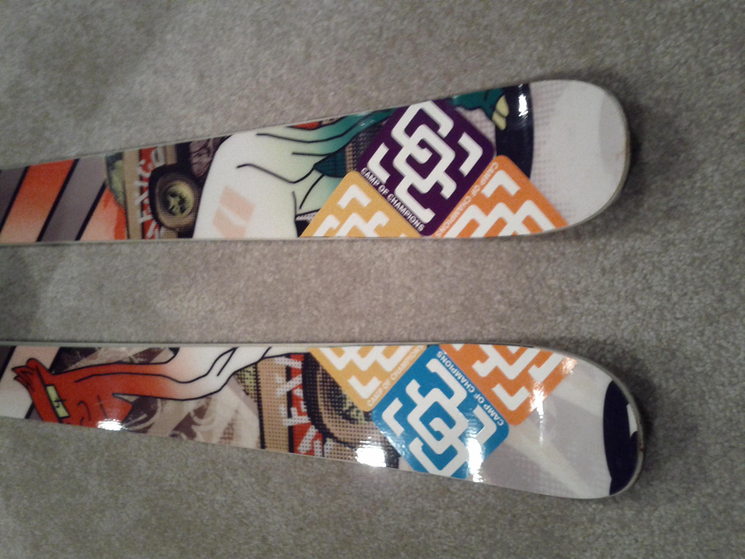 stickers on my skis