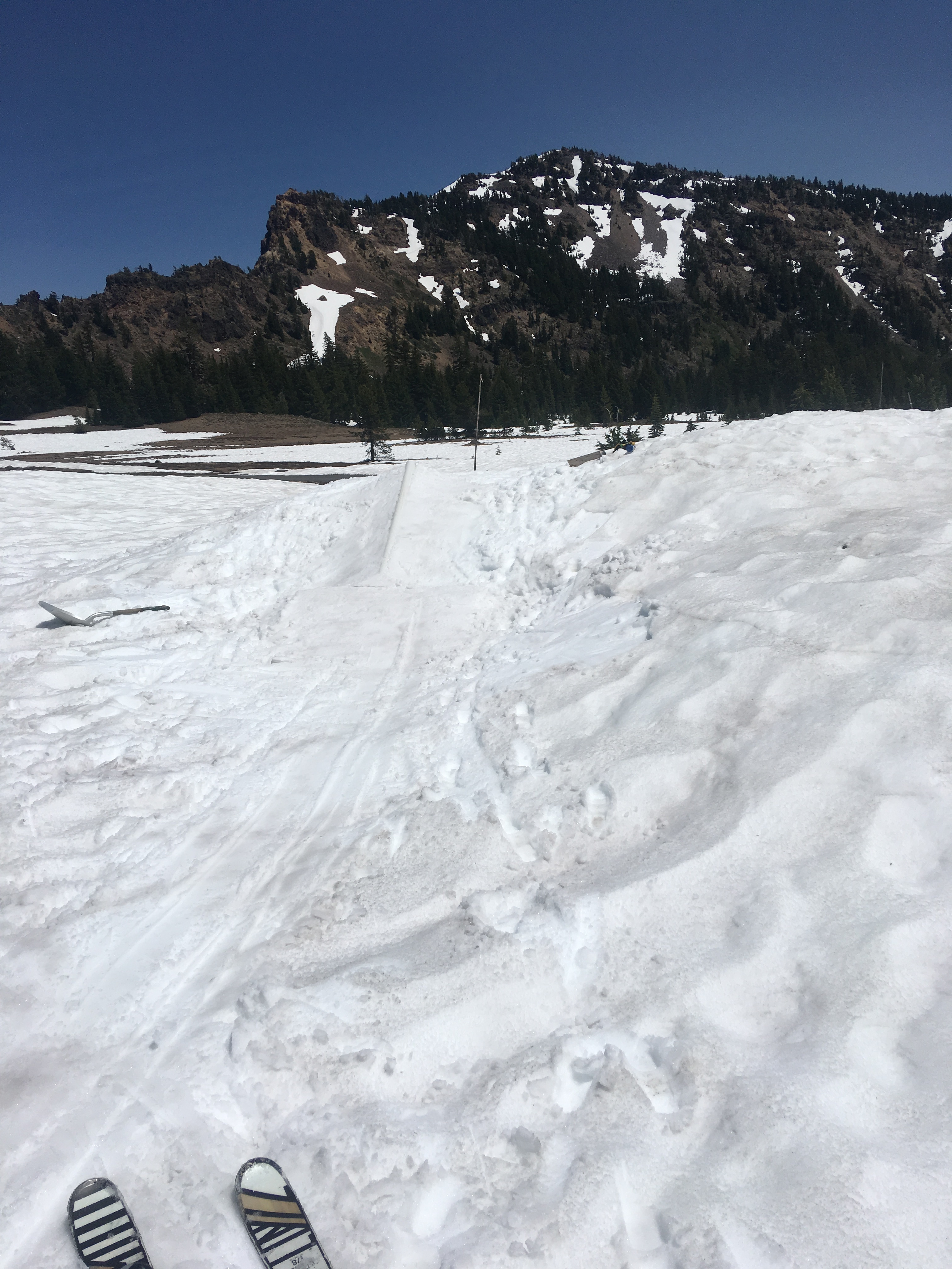 Still going at crater lake