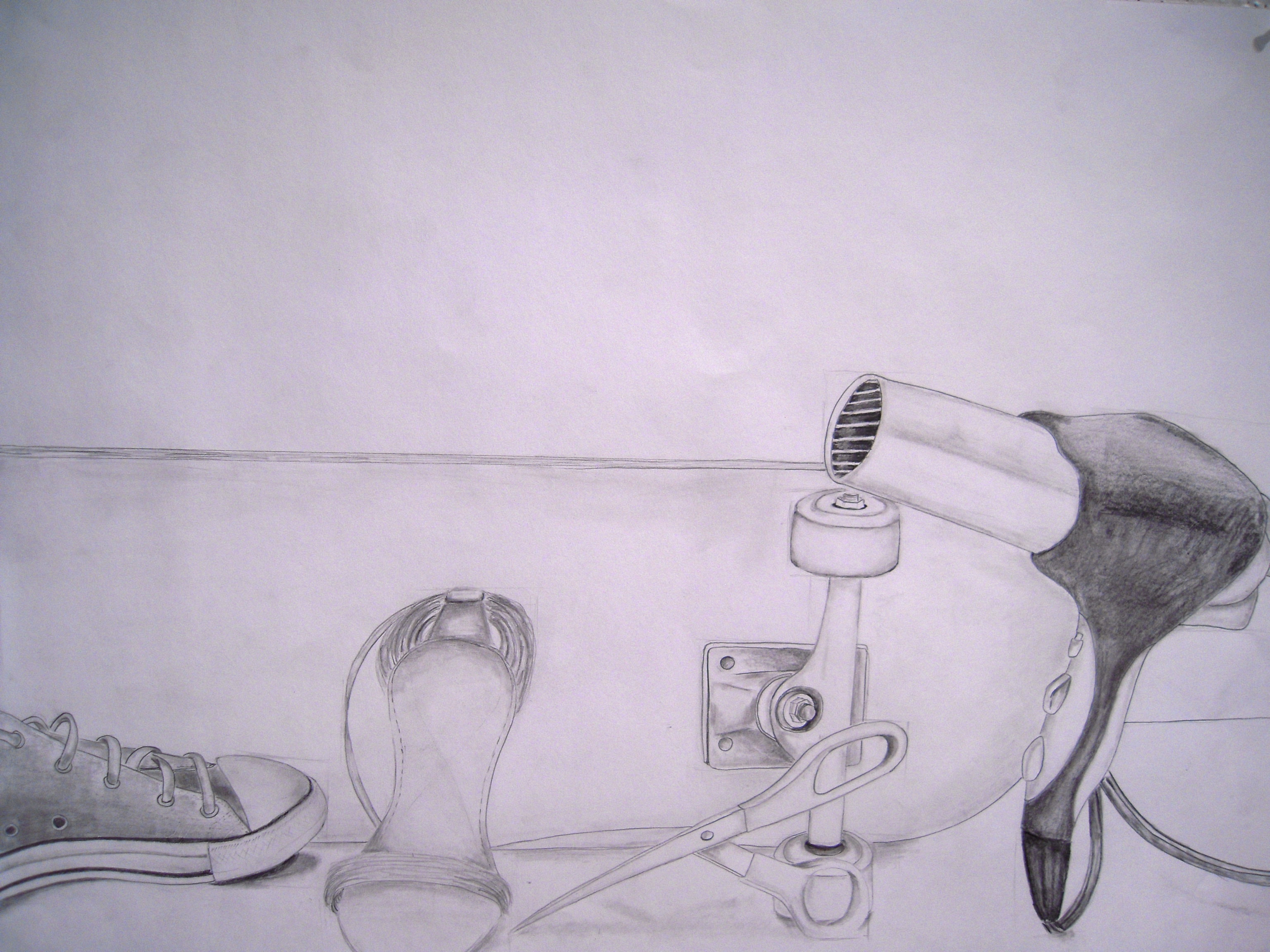 Still life drawing