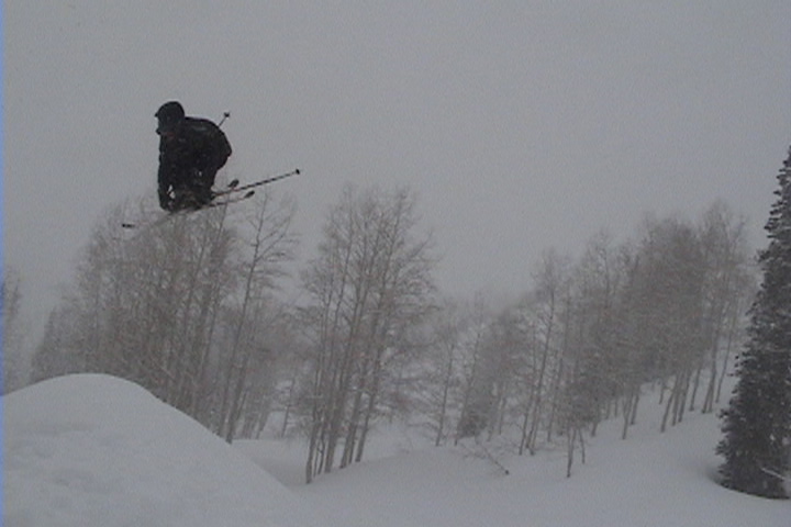 stormy day for jumping