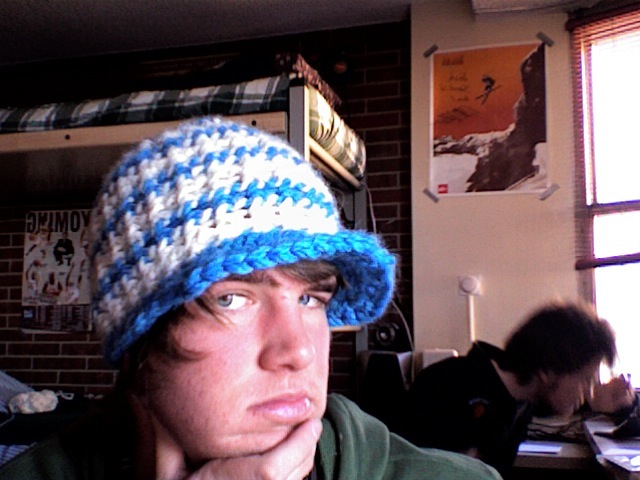 Striped Hat with bill