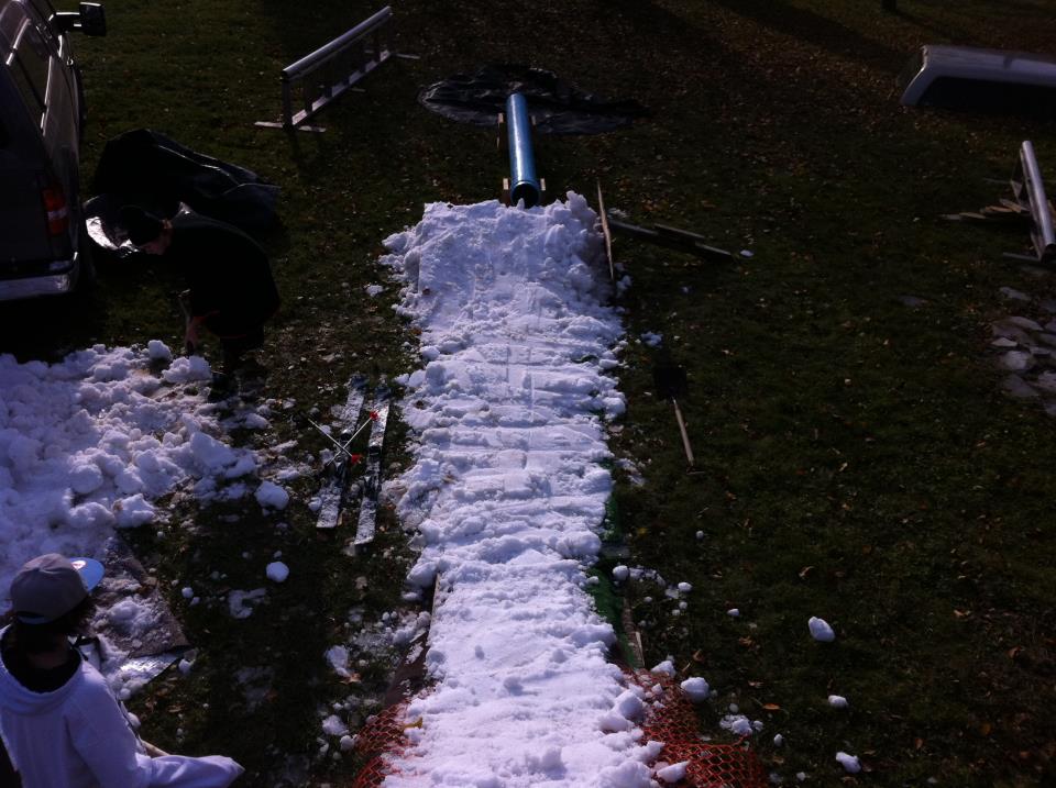 summer backyard setup