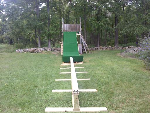 Summer setup with rail