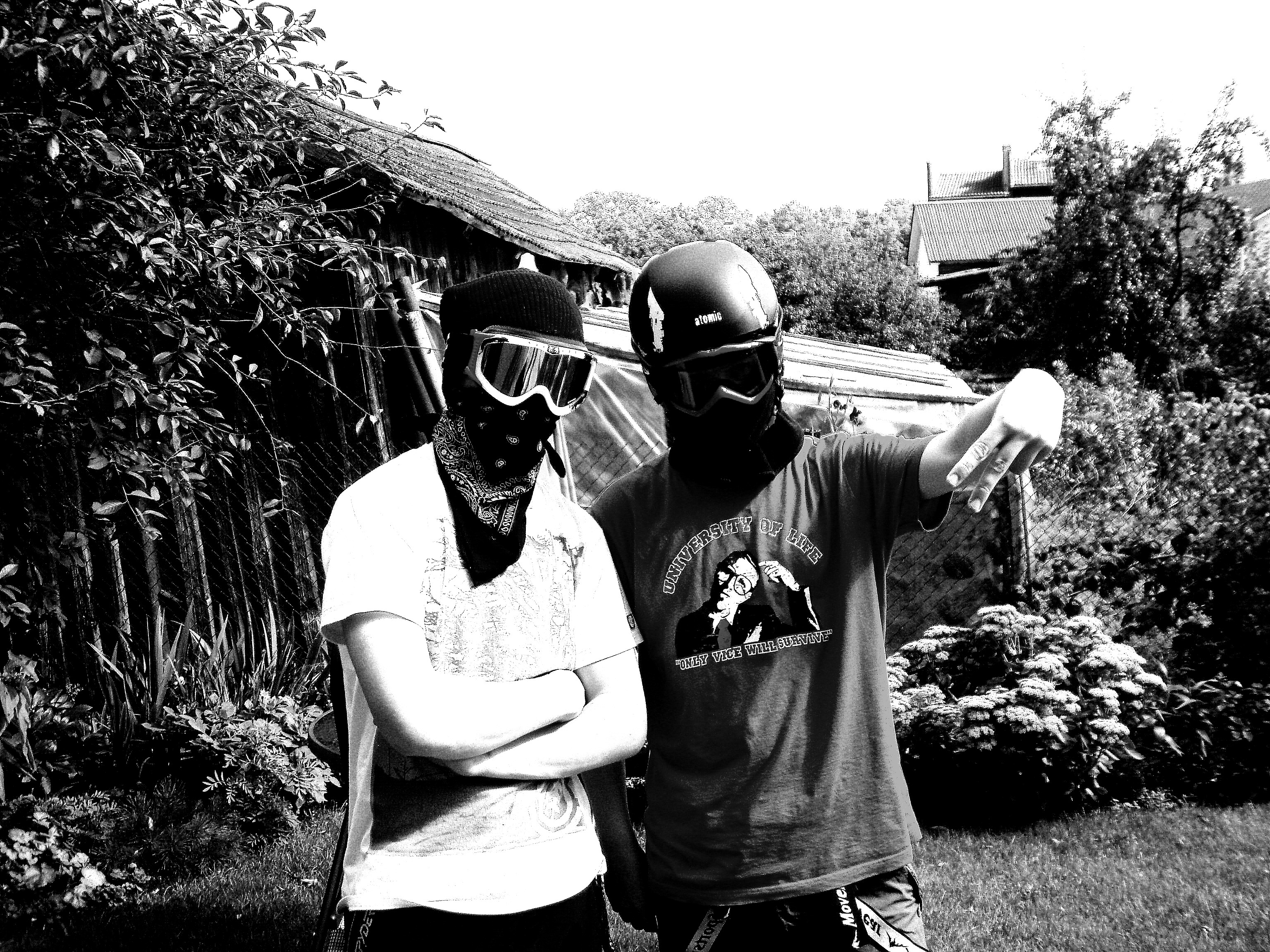 Summer Skiing :D Me @ Right