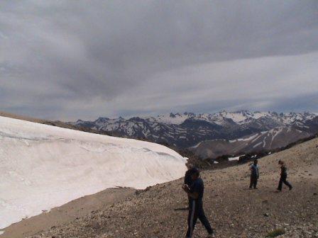 summer snow in las lenas