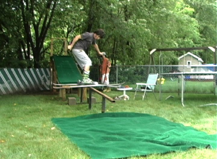 Summer time backyard