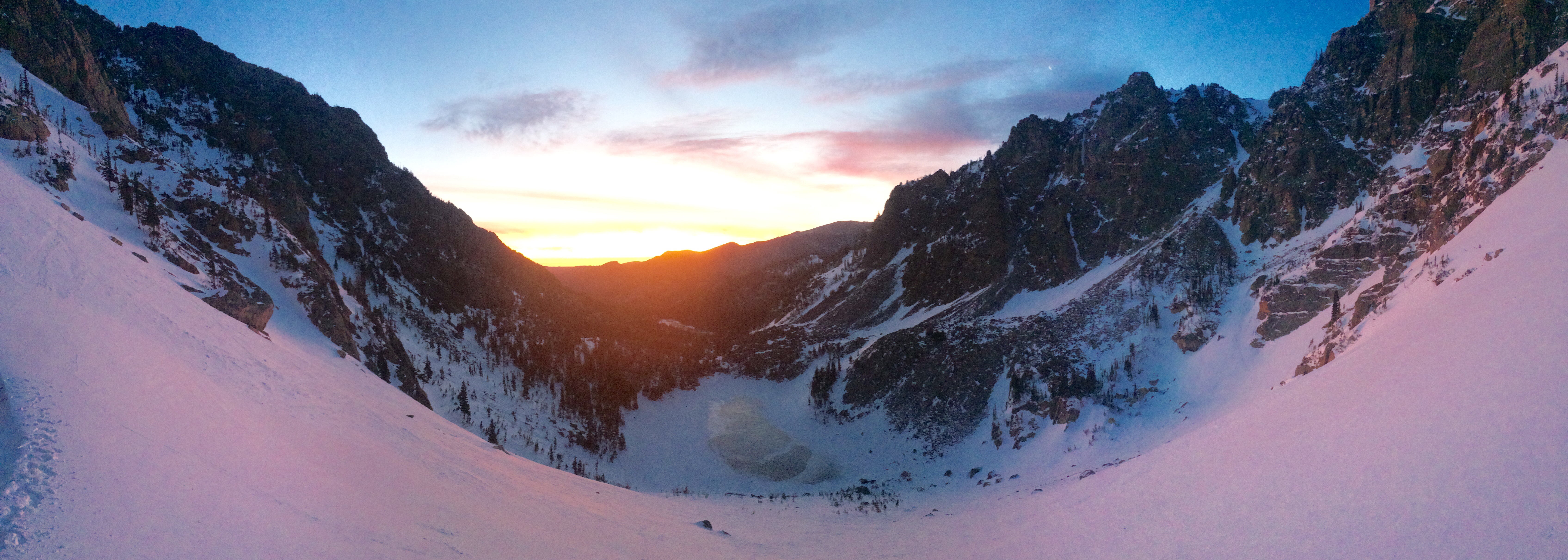 Sunrise at Emerald Lake