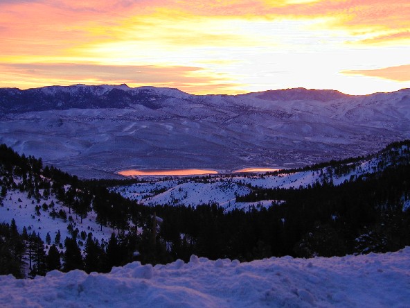 sunrise at my local mountain.