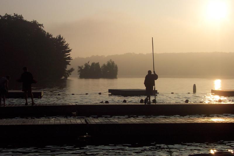 sunrise at the camp i worked at this summer