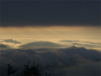 sunrise from the summit