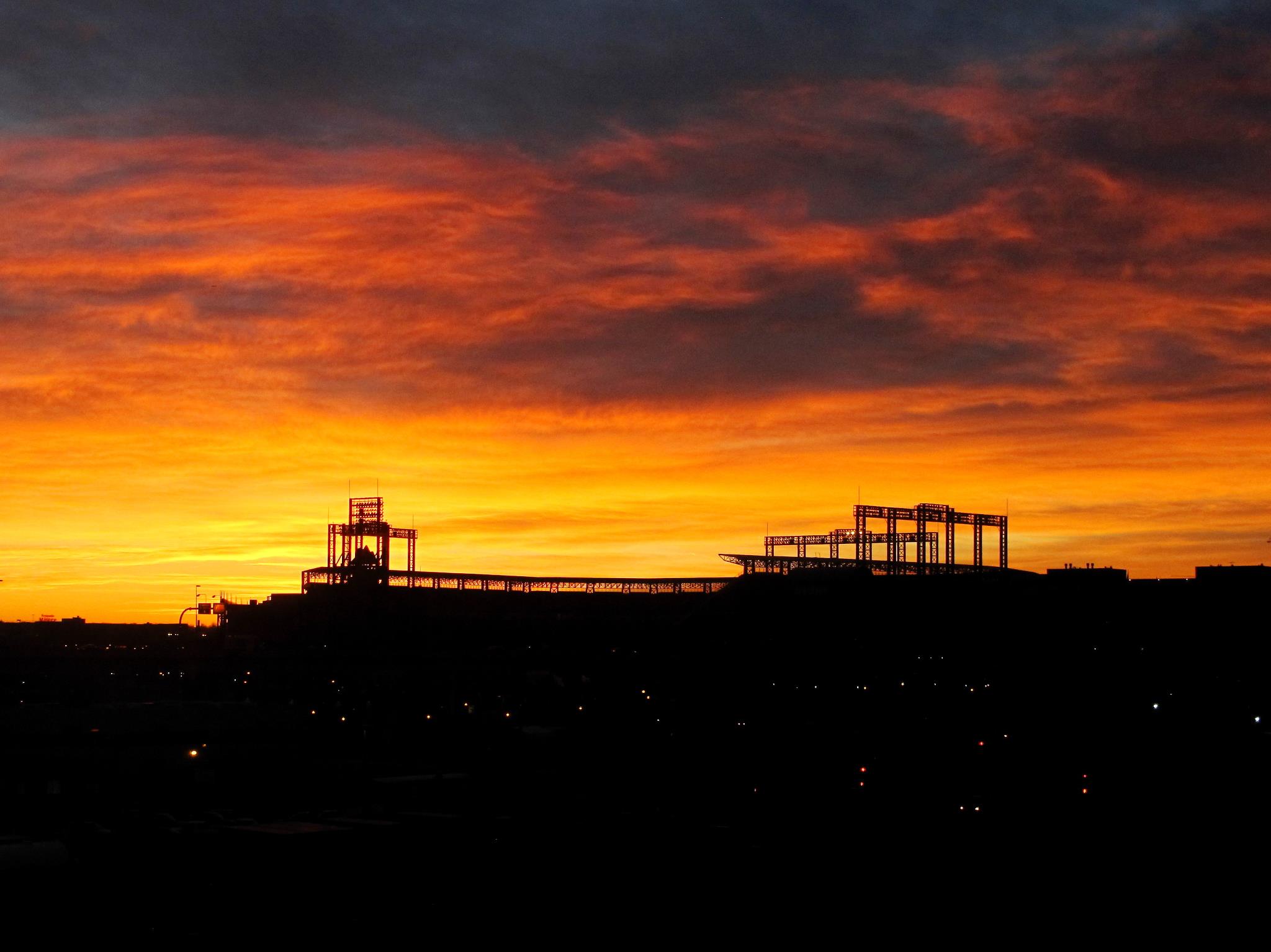 Sunrise over Coors Field