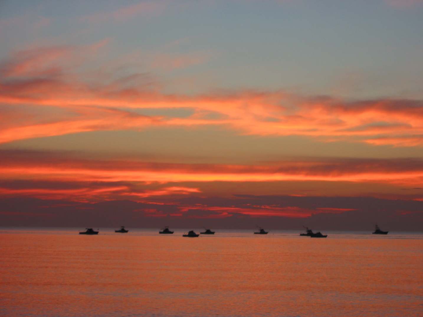 Sunset and Boats
