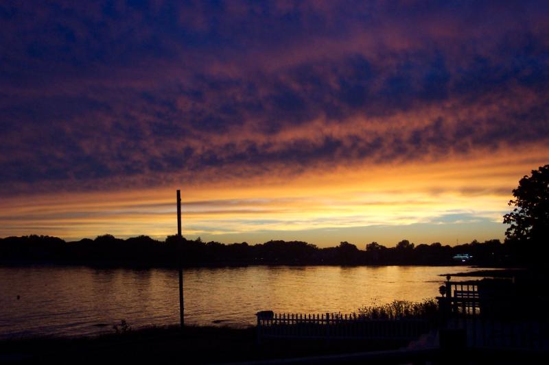 sunset as seen from my front yard