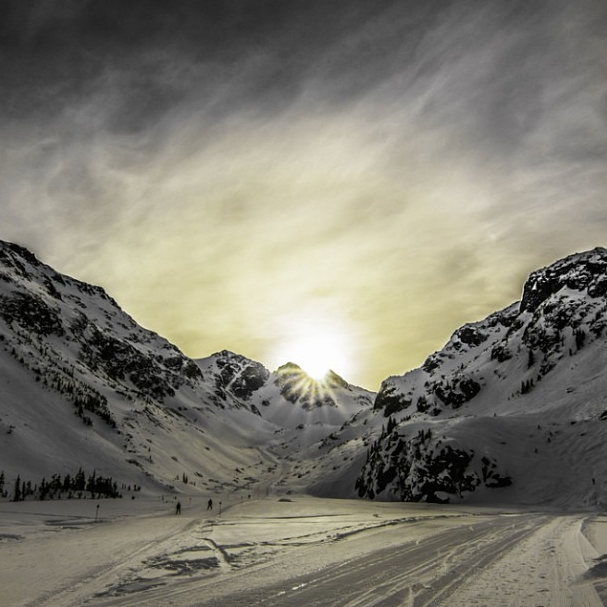 Sunset at Whistler Mountain