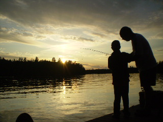 Sunset fishing